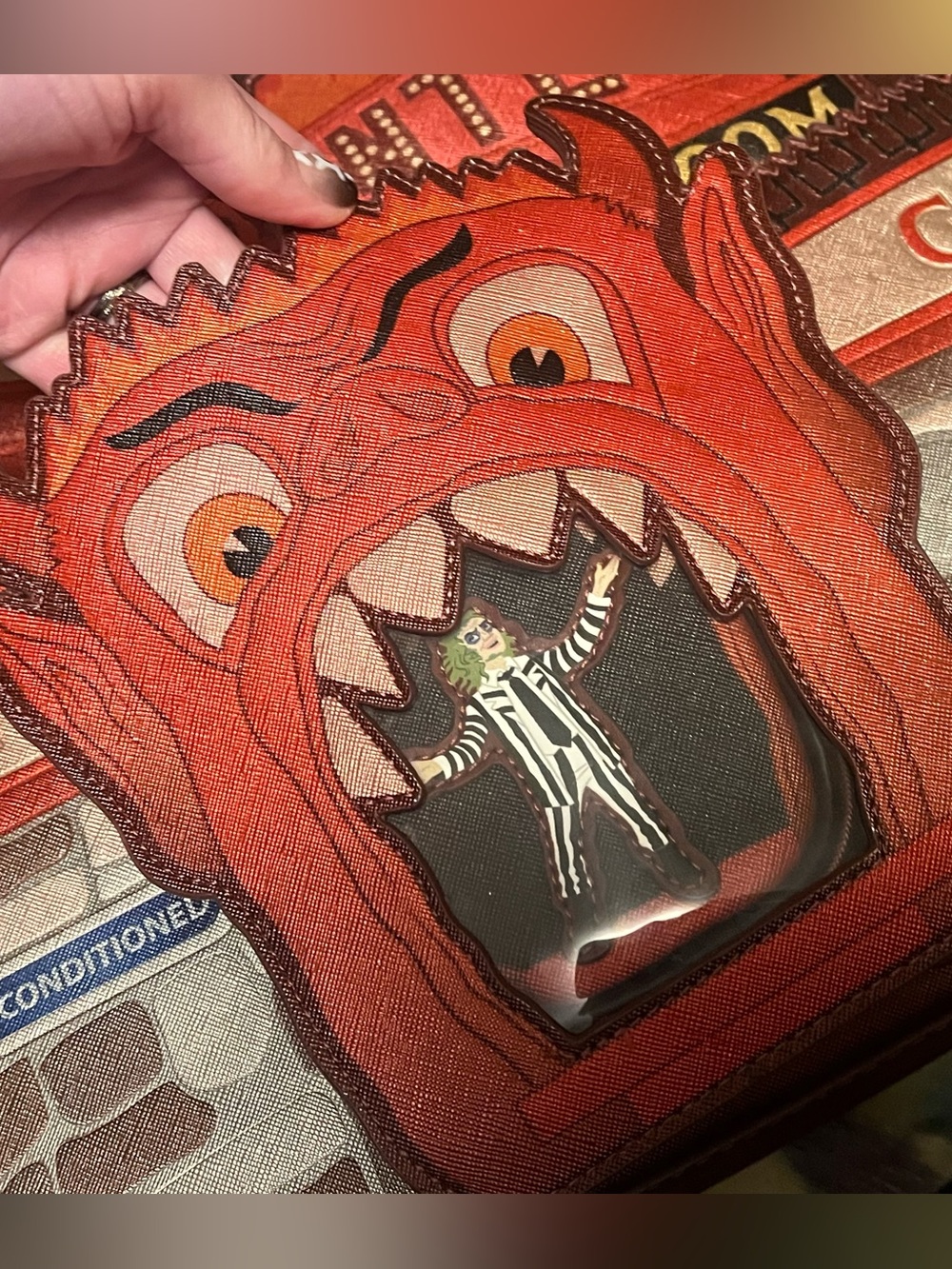 Loungefly Beetlejuice Dantes Inferno Purse - Picture 6 of 8